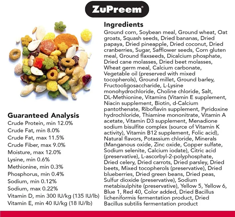 ZuPreem Smart Selects Bird Food for Large Birds Photo 1