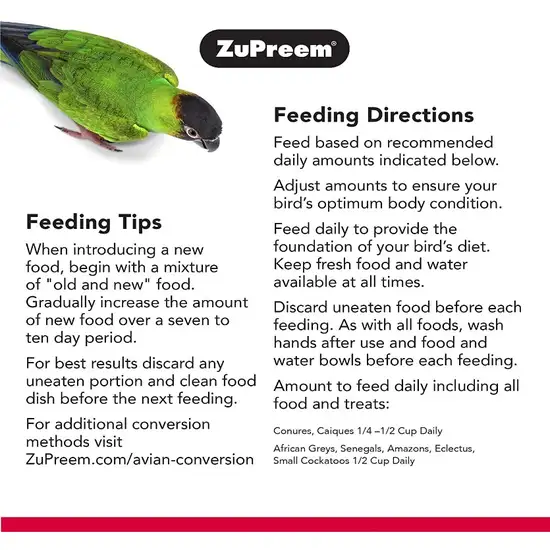 ZuPreem Smart Selects Bird Food for Parrots & Conures Photo 2