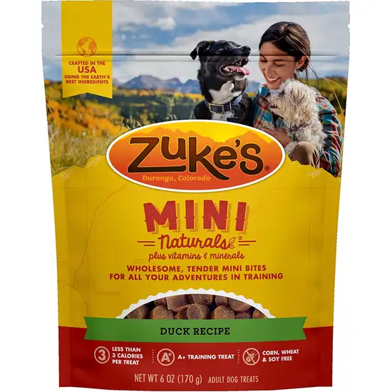 Zuke's Mini Naturals Moist Dog Treats - Delicious Duck Recipe Photo 1