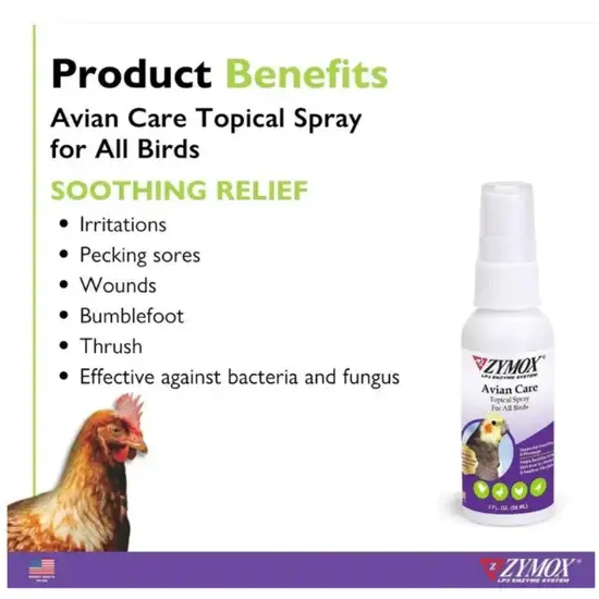 Zymox Avian Care Topical Spray for All Birds Photo 3